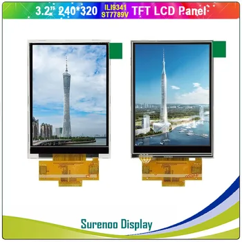 С 3.2-инчов 240*320 Запояване Сериен SPI 18 P TFT LCD Модул на Екрана на Дисплея LCM Вграден ILI9341/ST7789V с Съпротивление Сензорен панел