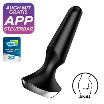 Satisfyer Plug-ilicious 2 приложение за дистанционно управление масажор на простатата анален накрайник играчка за мъже вибратор Силиконов материал дамски анален накрайник