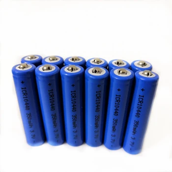 Висококачествена акумулаторна литиево-йонна батерия с капацитет от 3,7 В 10440 подходящ за детски играчки-прожектори 350 ма ААА акумулаторна батерия