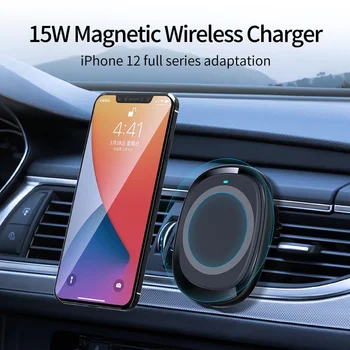 Magsafe Магнитно Зарядно Устройство за Безжична Притежателя на Телефона Магнит За Iphone 12 13 pro max 15 Вата Бързо Автомобилното Безжично Зарядно Устройство