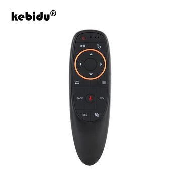 kebidu G10 Fly Air Mouse 2.4 Ghz Безжична Мини Дистанционно Управление G10s За Игри С Гироскопическим Зондированием С Гласов контрол За Android Tv Box