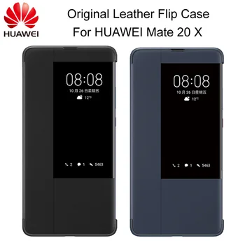 Оригинален Официален Huawei Капитан 20 X Флип калъф Huawei Капитан 20 X Кожен Калъф Smart Touch View Window Cover Капитан 20X калъфи за телефони