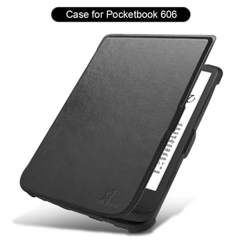 Калъф за Pocketbook 606 628 633 Калъф за четец на електронни книги за сън, за Pocketbook Basic Lux 2/touch Lux/touch HD 3 Е-книгата е Коренно Капа