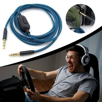 Аудио кабел За слушалки На Logitech Astro A10 A40 A30 Слушалки Микрофон, Дистанционно аудио кабел от висок Клас Аудио Aux Кабел