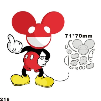 Disney Мики Нови Метални Режещи Удари Прес-Форми Шаблони за Направата на Diy Албум за Албуми, Изготвяне на Поздравителни Картички Декоративен Модел на Печата