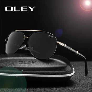 OLEY Маркови Слънчеви Очила За мъже Поляризирани Модерен Класически Пилотните Слънчеви Очила За Риболов, Очила За Шофиране Нюанси За Мъже / Wome Y7005