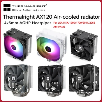 Thermalright AX120 R SE PLUS Процесора Охладител 4 Топлинна Тръба Кула 4pin PWM 120 мм Вентилатор за охлаждане на процесора За Intel115X 1700 2011 2066 AMD AM4 AM5