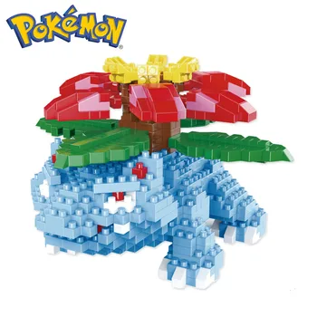 933 Бр. + Pokemon Венузавр 3D Модел на Изграждане на Мини Строителни Блокове САМ Микро Тухла Мультяшные Фигурки, Играчки За Деца Коледен Подарък 6028