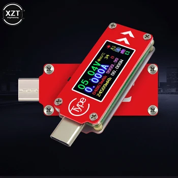 Нов Тип-C Червен LCD ДИСПЛЕЙ USB Волтметър Амперметър Напрежение, Измерител на Ток Мултицет Батерии PD Зарядно Устройство Power Bank USB Тестер Аксесоари