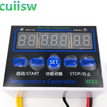Цифров термостат 3 на дисплея мултифункционален, регулатор на температурата на 220 В ключа за управление на компютърен умен термостат