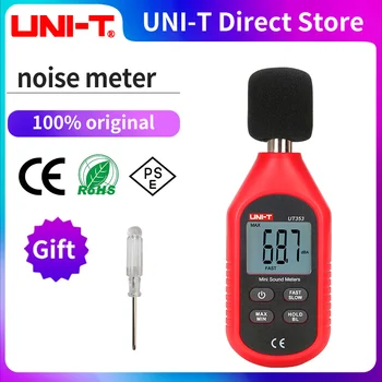 UNIT UT353 Уред За Измерване на Нивото на шума, db Метър 30 ~ 130 db Мини Аудио Измерител на Нивото на Звука Децибела Монитор