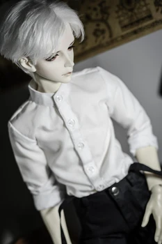 BJD стоп-моушън облекло бял джентълмен с висока яка мода риза 1/4 1/3 SD MSD SSDF Чичо играчки аксесоари за кукли
