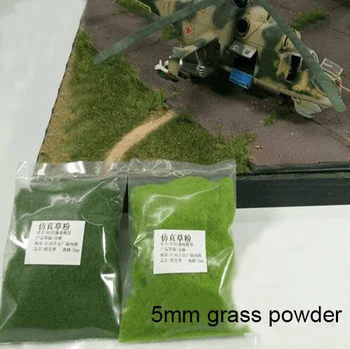 Модел трева на прах, пясък маса Архитектурен пейзаж Сцена платформа за Моделиране на тревата DIY материали, ръчно изработени 25 грама в опаковка