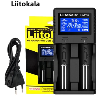 100% Liitokala Lii-PD4 PL4 PD2 18650 3,7 В литиево-ионное зарядно устройство за NiMH 1.2 Аккумулятор21700 18350 18500 AAA LiFePO43.2 3,85 В Cargador 26650