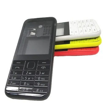 Нов пълен корпуса на телефона за Nokia 225 Asha N225 Калъф + клавиатура на английски, руски или иврит
