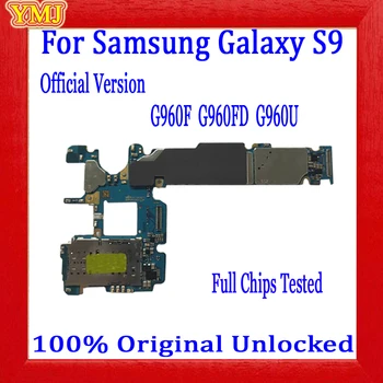 Напълно протестированная дънна платка за Samsung Galaxy S9 Plus G960F G960FD G960U G965U G965F G965FD, 100% Оригинална Логическа такса 64G/128