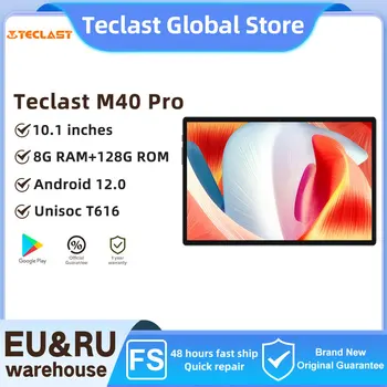 Teclast M40 Pro 2023 Android 12 Таблет 8 GB RAM И 128 GB ROM UNISOC T616 10,1-инчови таблети на 1920 *1200 4G с две SIM-карти, LTE 7000 ма Type-C